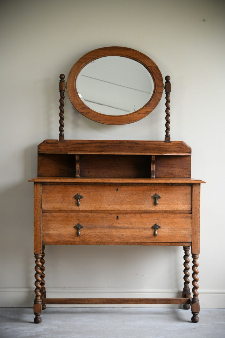 Early 20th Century Oak Dressing Table – Kernow Furniture