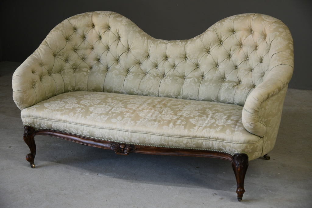 Victorian Upholstered Button Back Sofa