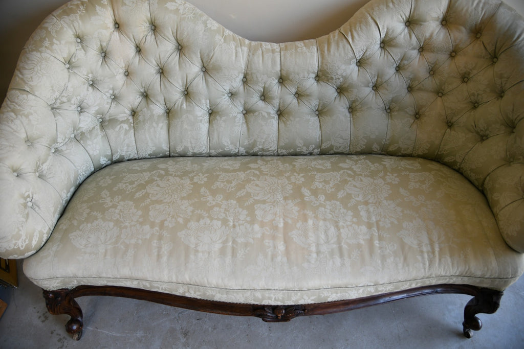 Victorian Upholstered Button Back Sofa