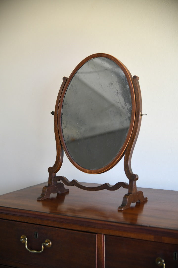 Antique Oval Dressing Table Mirror Kernow Furniture