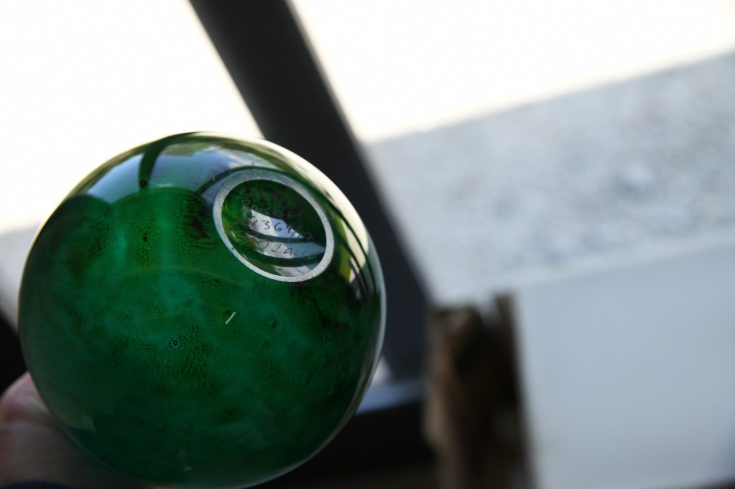 John Orwar Lake for Ekenas Green & Blue Glass Vase