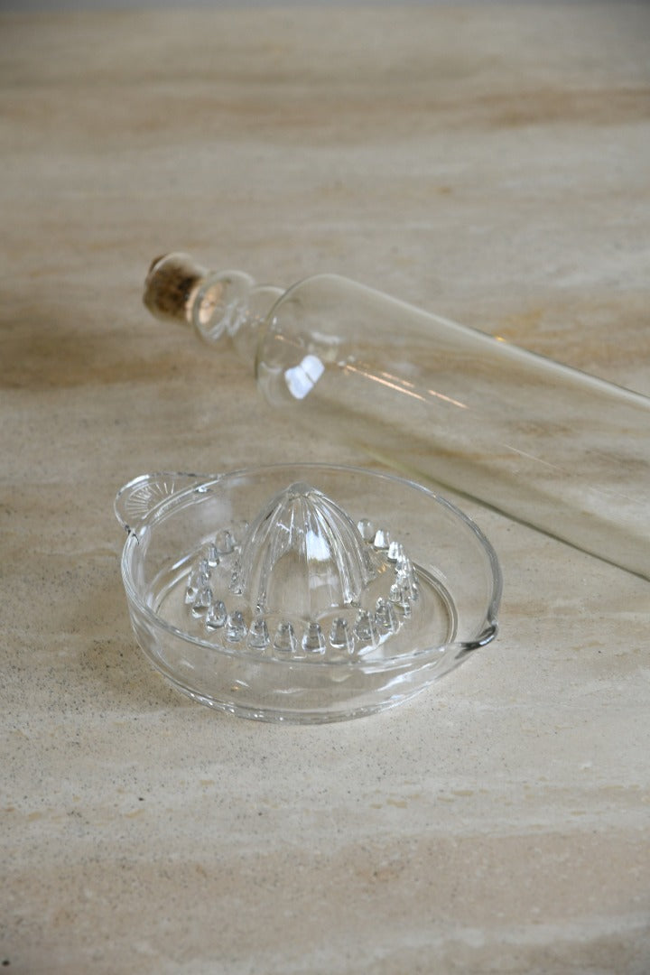 Glass Lemon Juicer & Rolling Pin