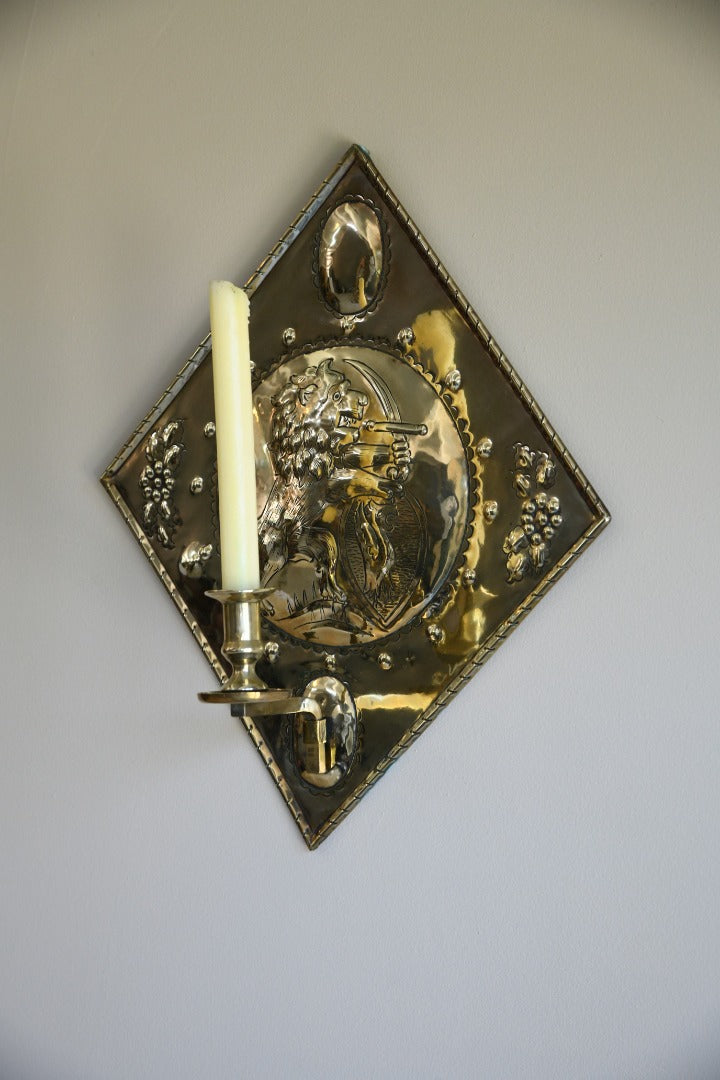 Brass Candle Wall Sconce