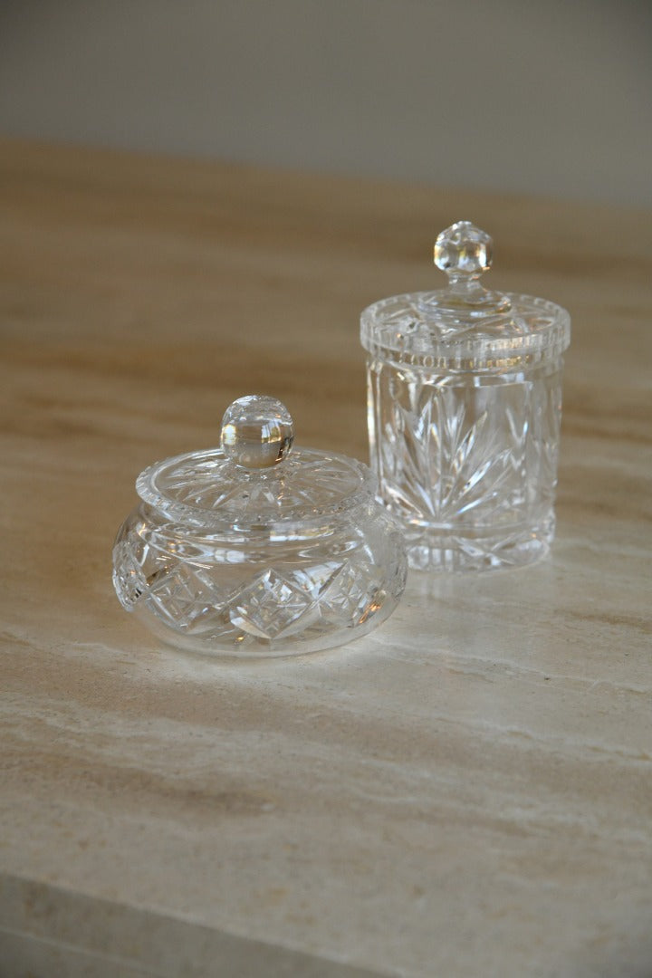 Cut Glass Pots