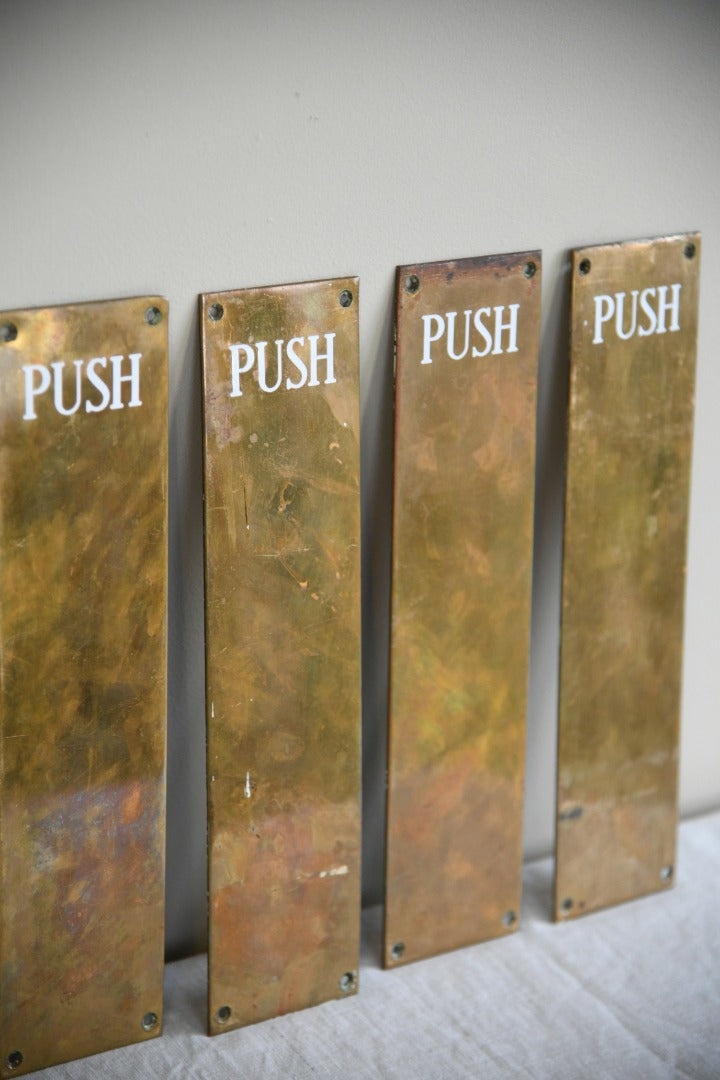 Vintage Brass Finger Plates