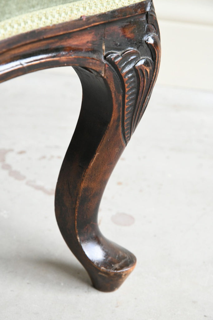 Antique Style Mahogany Footstool