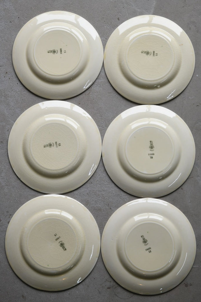 6 x Royal Doulton Peach Bread Plates