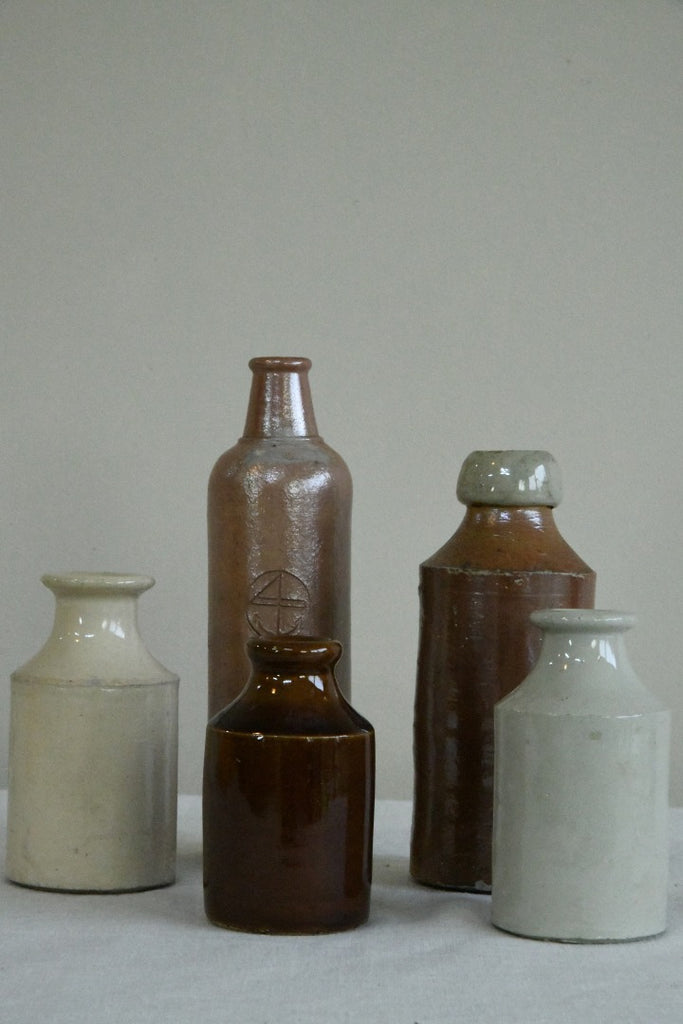 Collection Vintage Stoneware Bottles