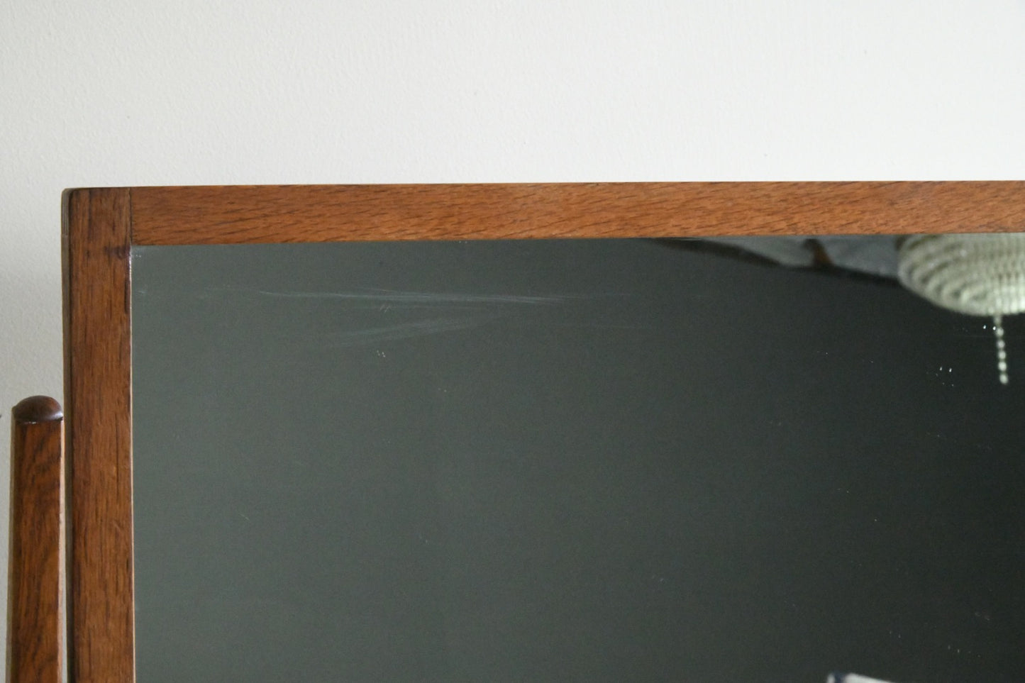 Mid Century Air Ministry Oak Mirror