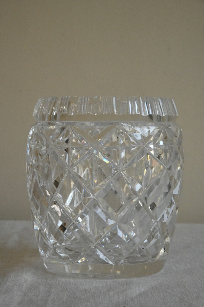 Vintage Cut Glass Small Ice Bucket