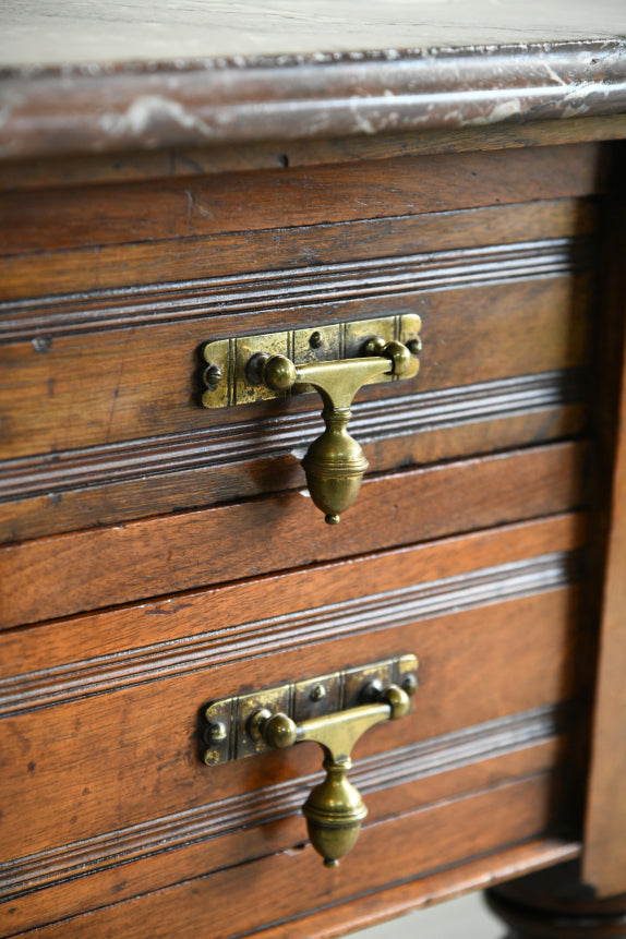 Maple & Co Marble Writing Desk