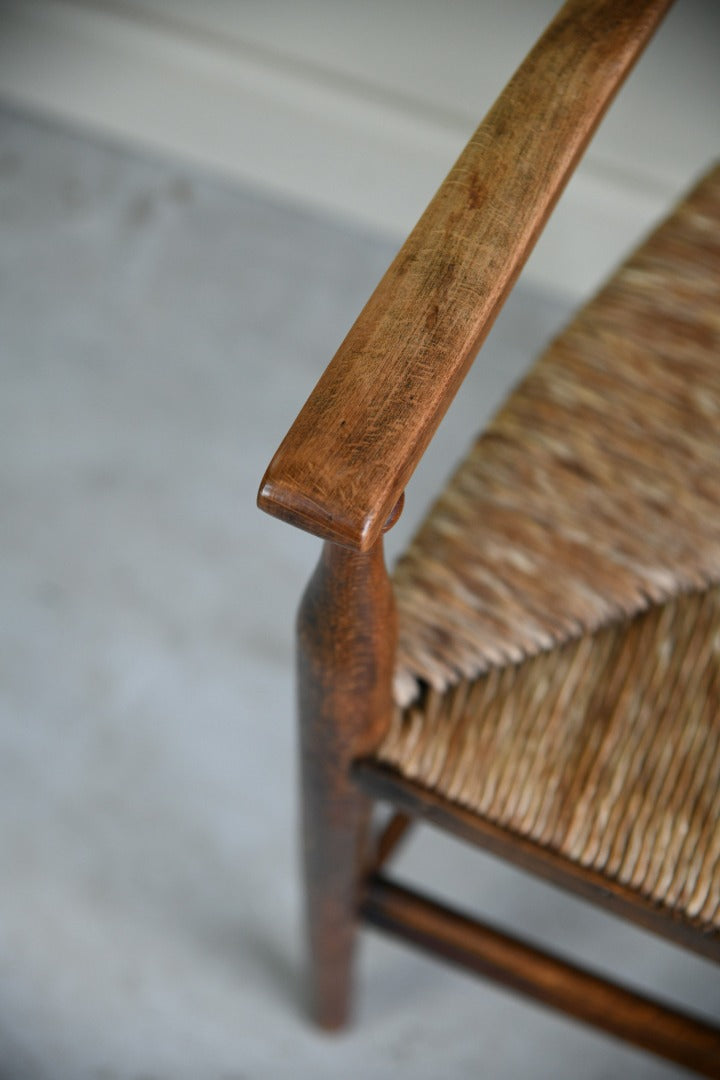 Pair Beech Arts & Crafts Chairs