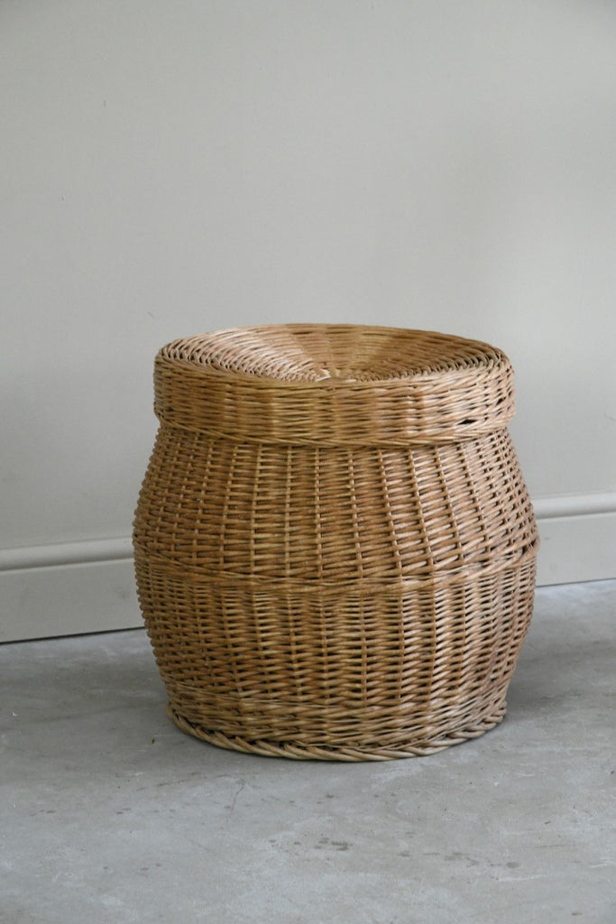 Vintage Woven Laundry Basket