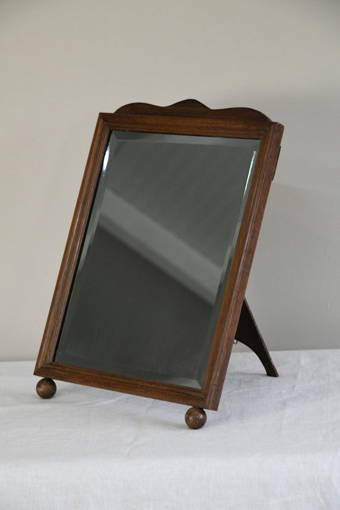 Antique Mahogany Easel Mirror