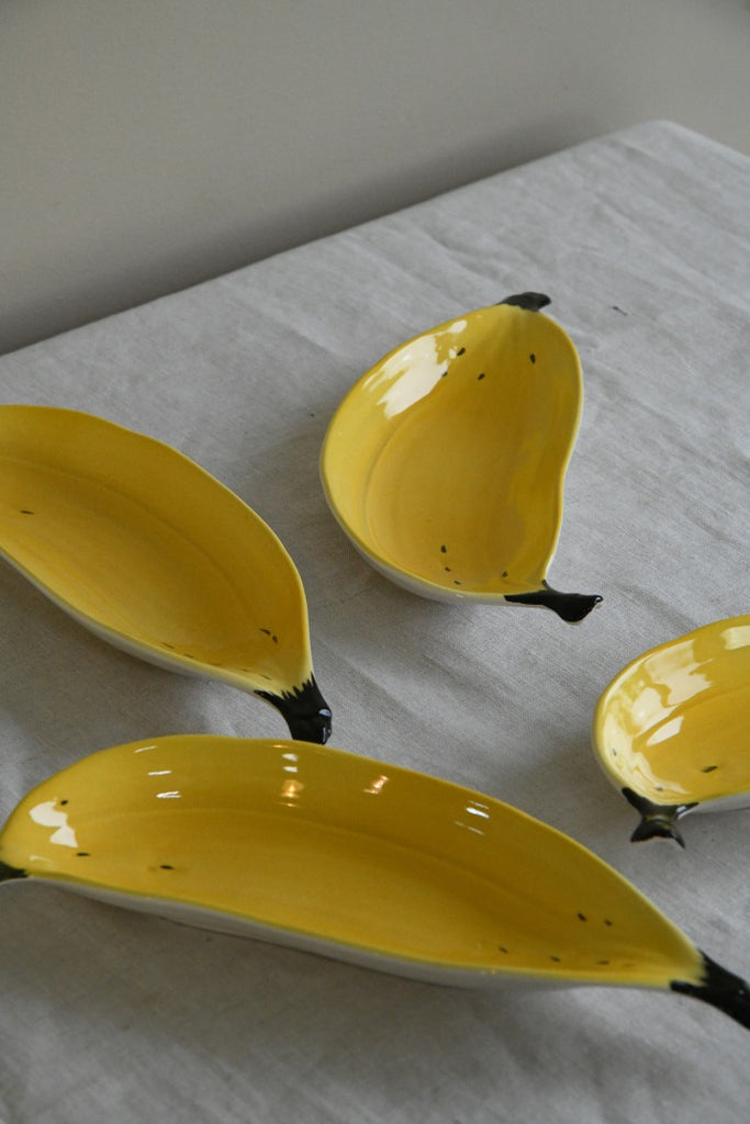 4 Vintage Carlton Ware Banana Split Dishes
