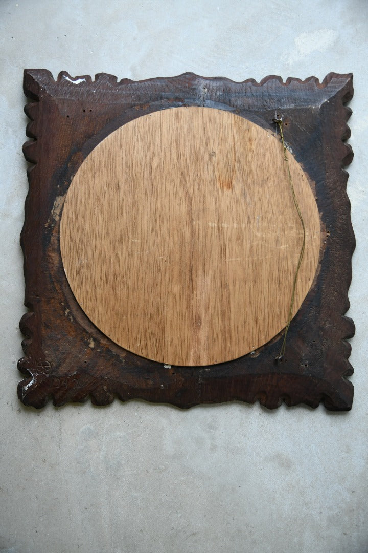 Charles II Style Carved Oak Mirror