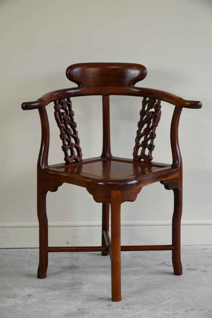 Chinese Rosewood Corner Chair