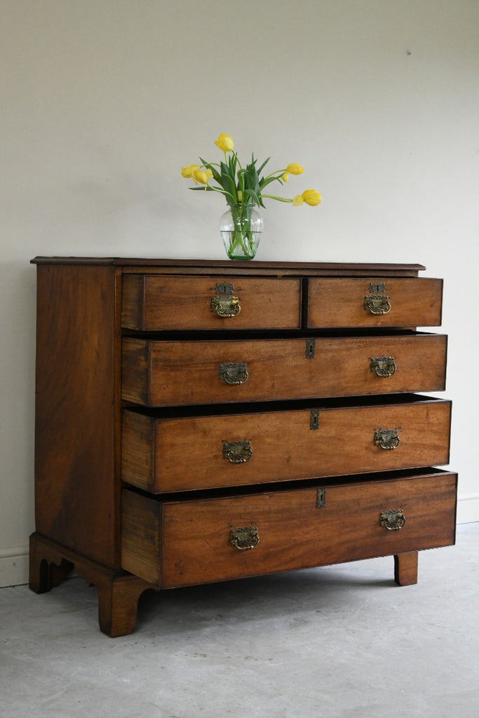 Georgian Mahogany Cross Banded Chest of Drawers