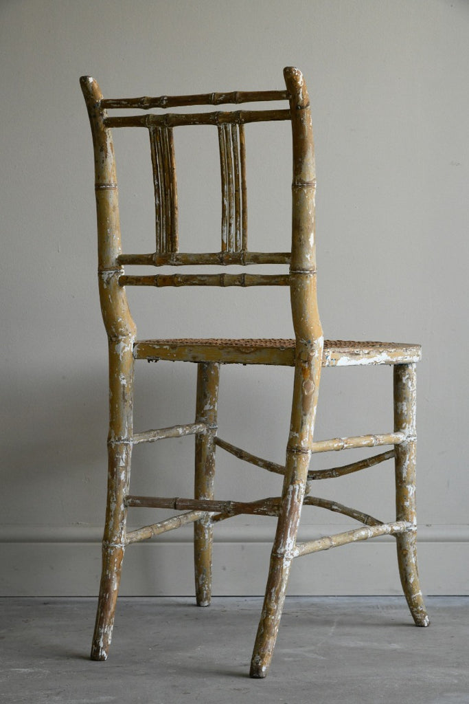 19th Century Simulated Bamboo Side Chair