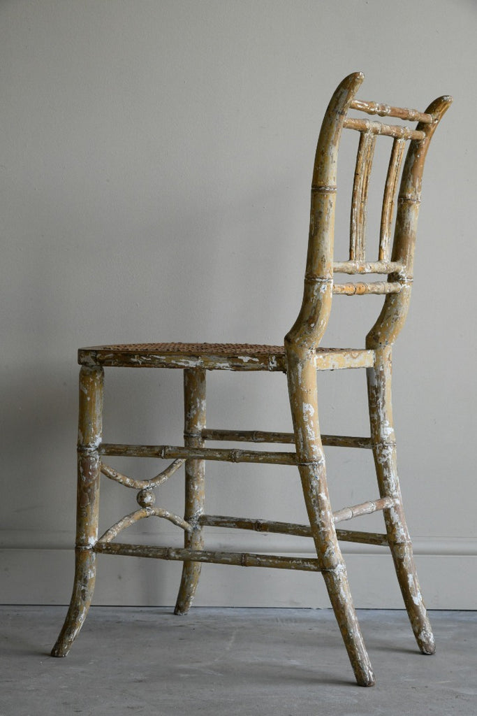 19th Century Simulated Bamboo Side Chair