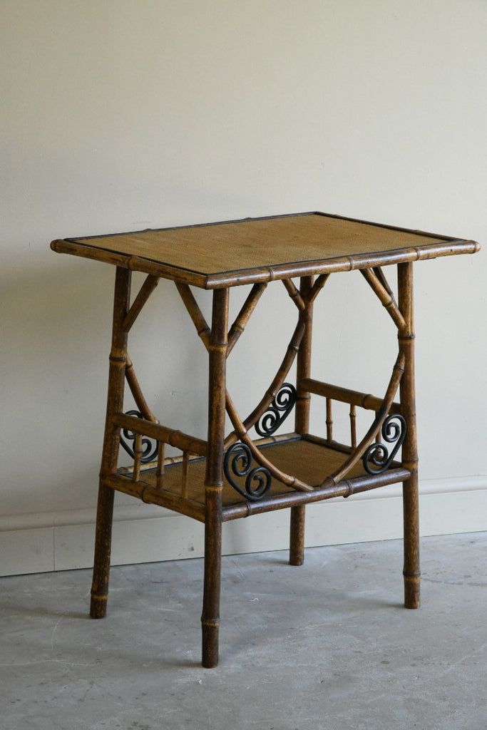 Antique Bamboo Occasional Table