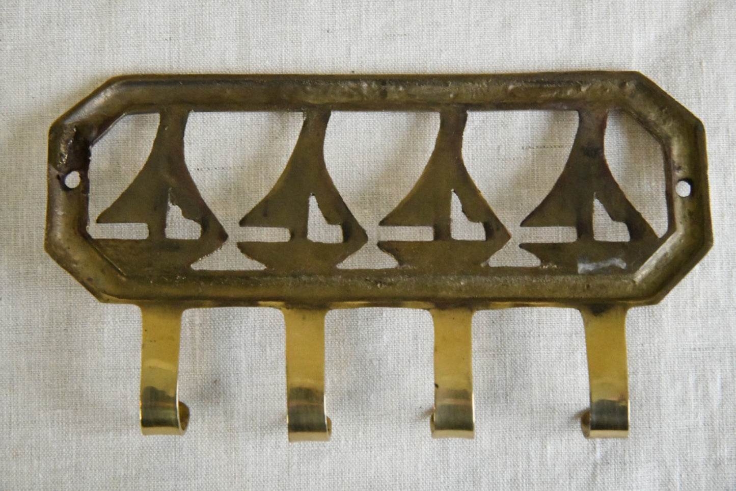 Nautical Brass Key Hanger