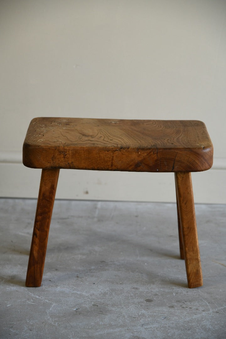 Rustic Elm Stool