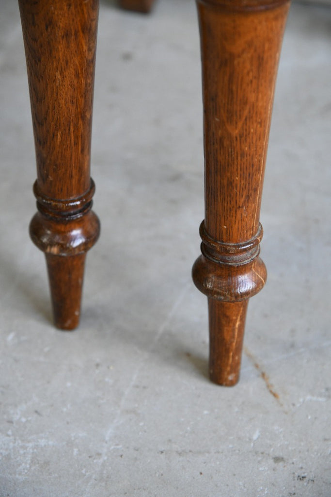 Pair Victorian Oak Hall Chairs Moyr Smith Tiles