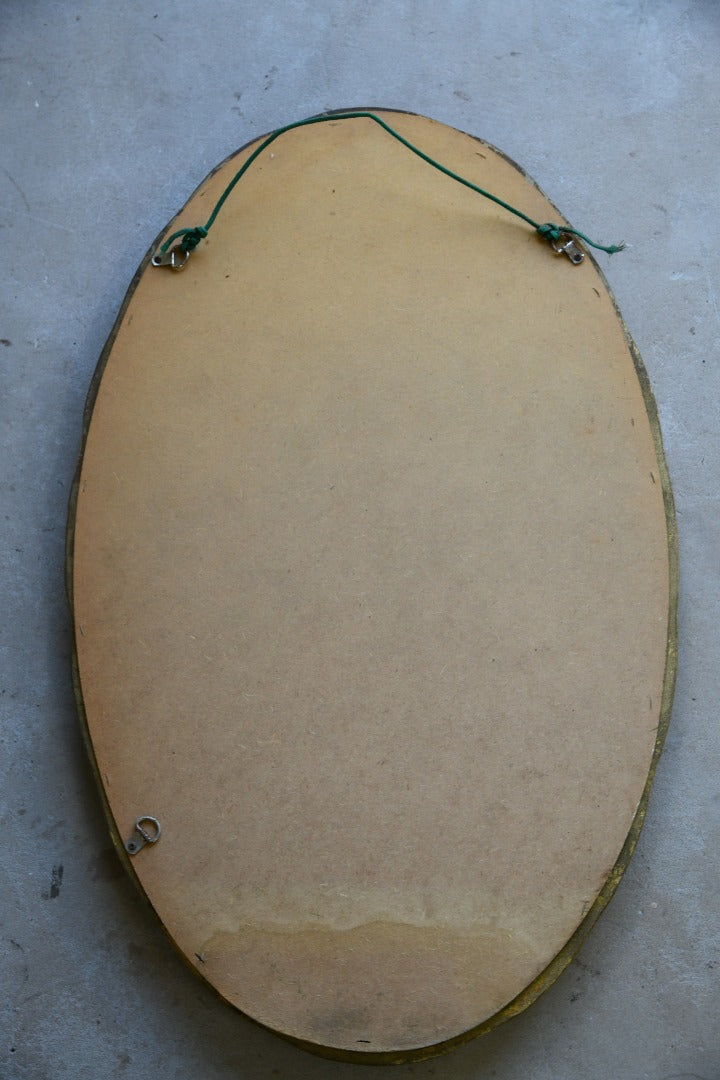 3 Oval Gilt Mirrors