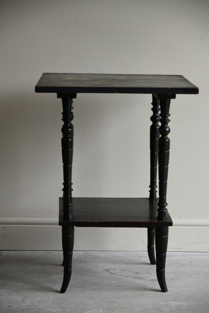 Victorian Ebonised Two Tier Occasional Table