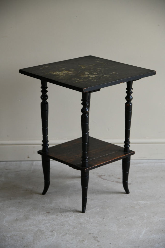 Victorian Ebonised Two Tier Occasional Table
