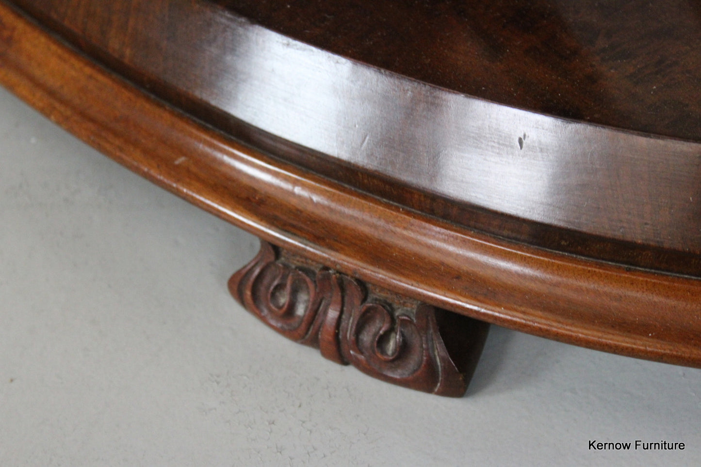 Large Oval Victorian Toilet Mirror - Kernow Furniture