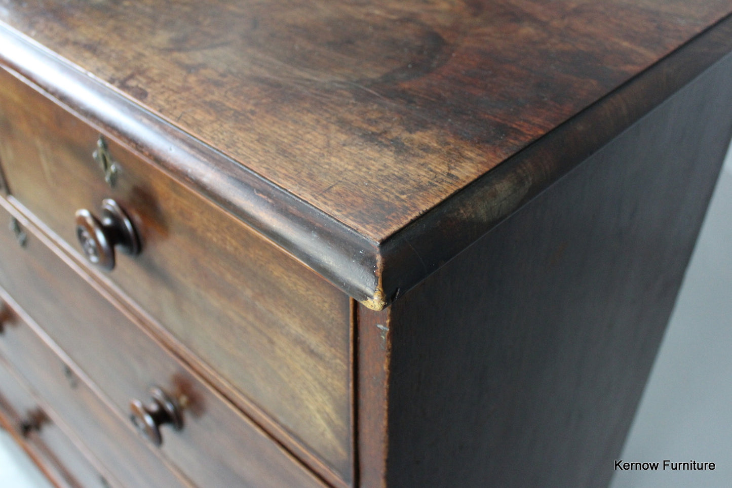 Antique Victorian Mahogany Chest of Drawers - Kernow Furniture