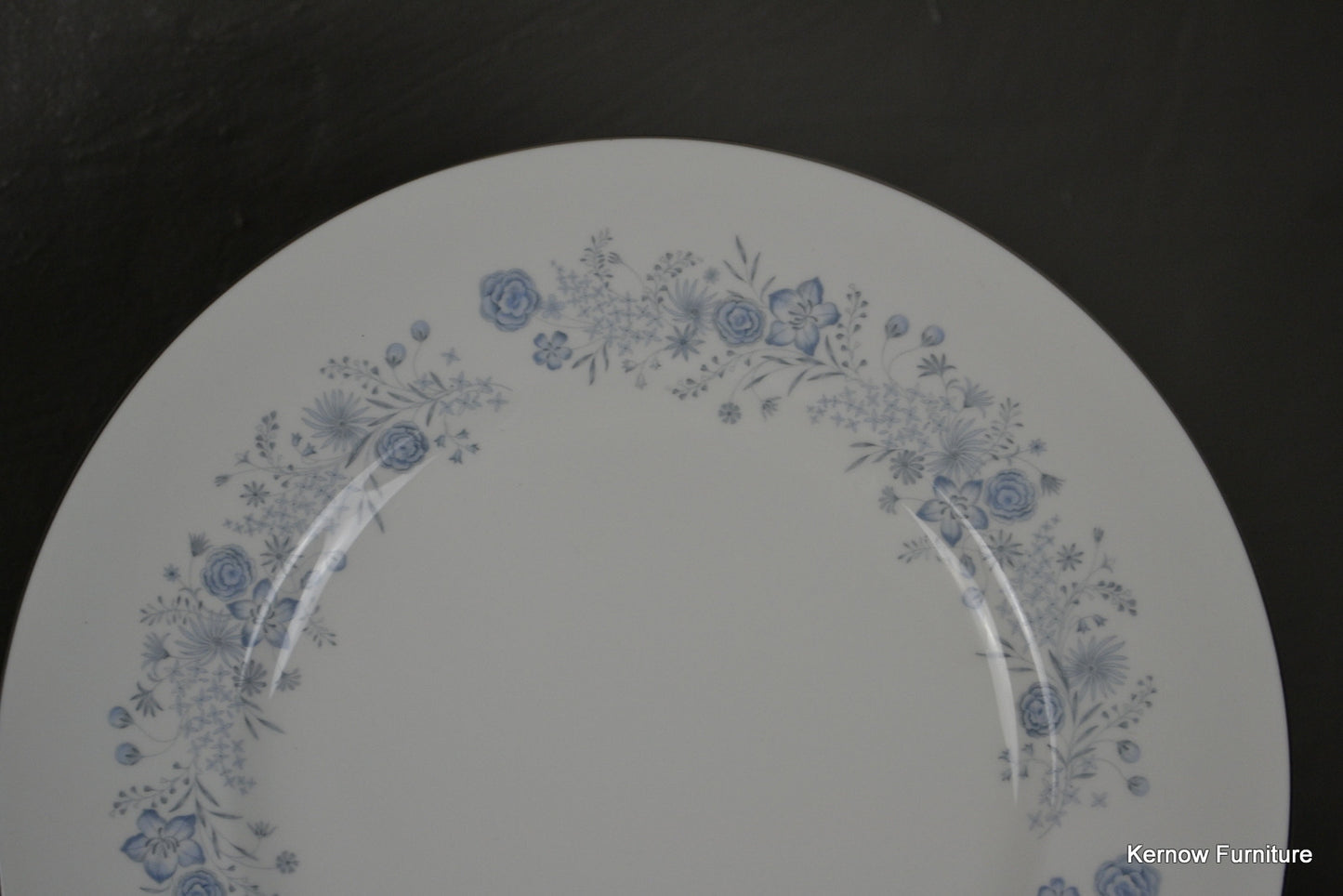 Pair Wedgwood Belle Fleur Plates - Kernow Furniture