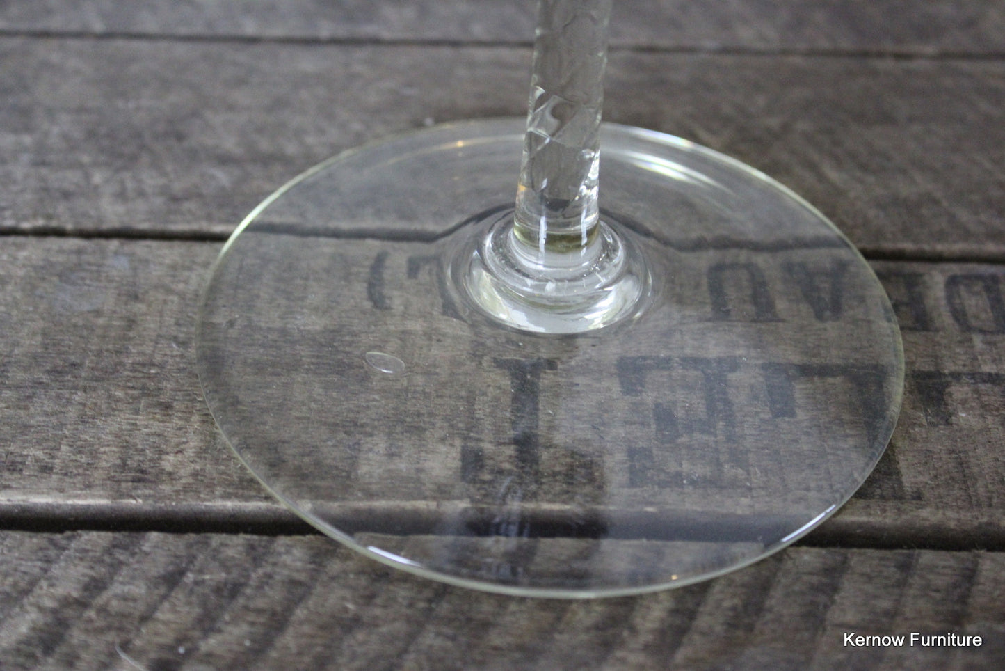 Large Blue Stemmed Glass - Kernow Furniture