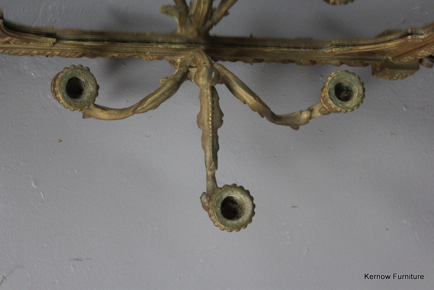 Antique Ornate Gilt Mirror Girandole - Kernow Furniture