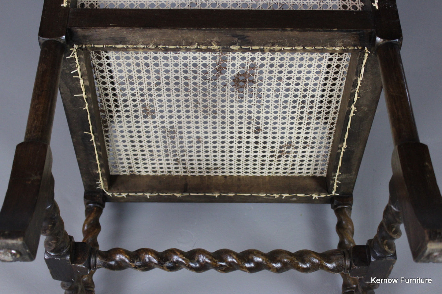 Caned Wing Chair - Kernow Furniture