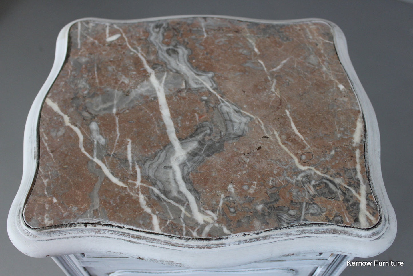 Painted French Bedside Cabinet - Kernow Furniture