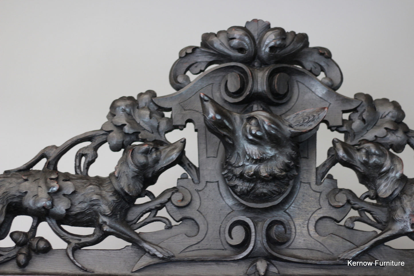 French Carved Hunt Cabinet - Kernow Furniture