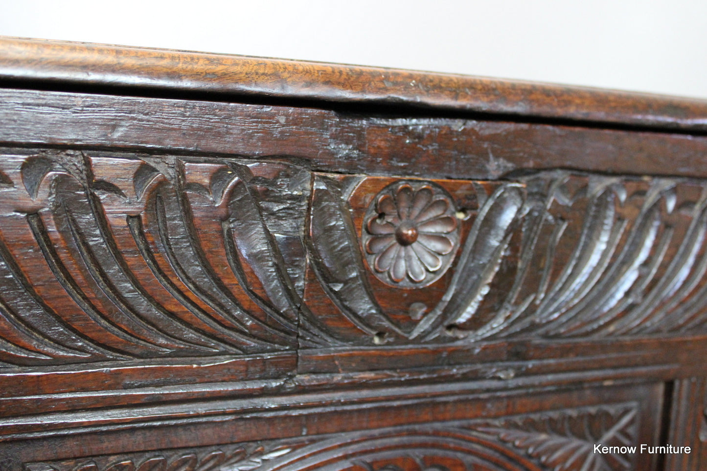 Antique Oak Coffer - Kernow Furniture