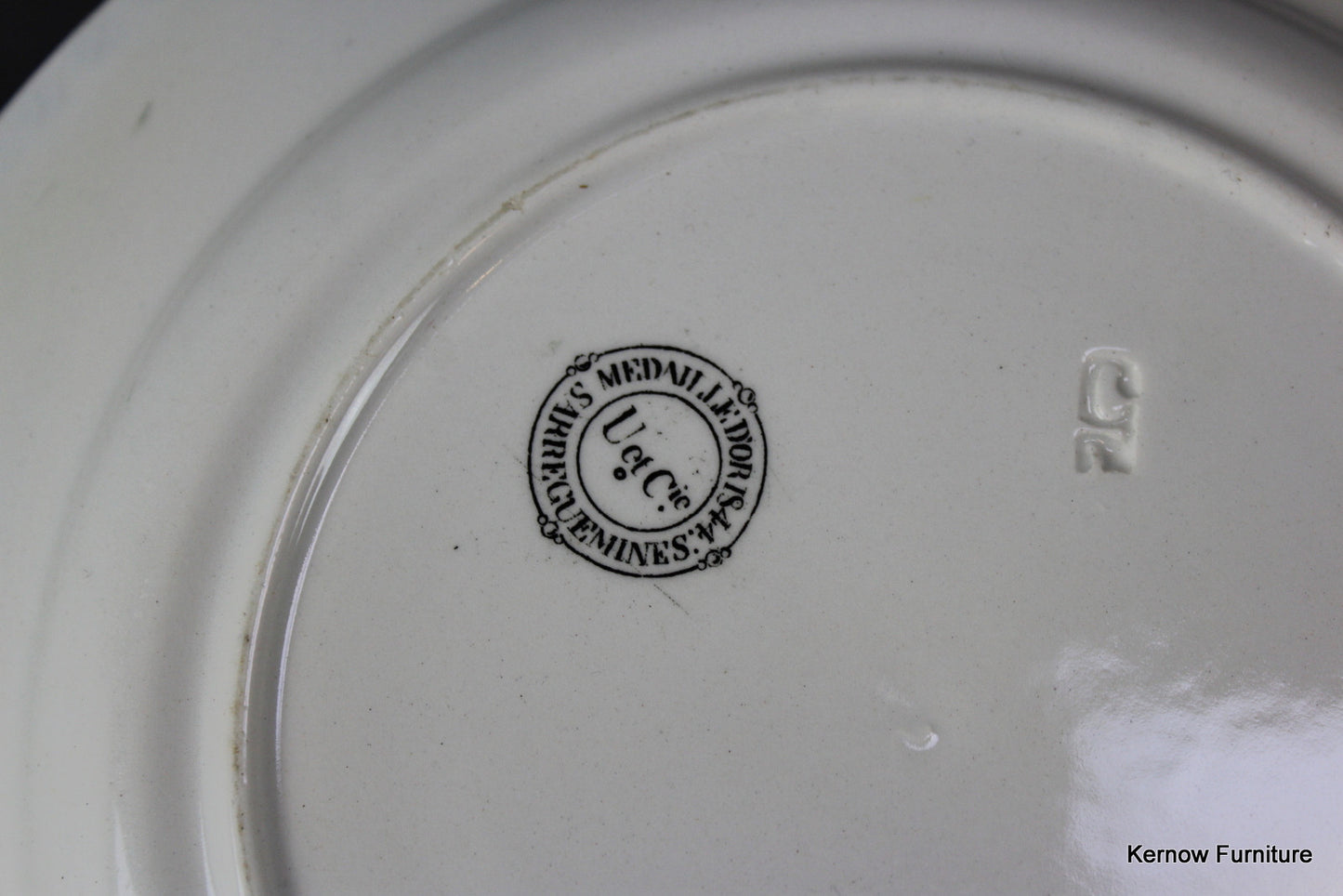 French Transferware Plate - Kernow Furniture