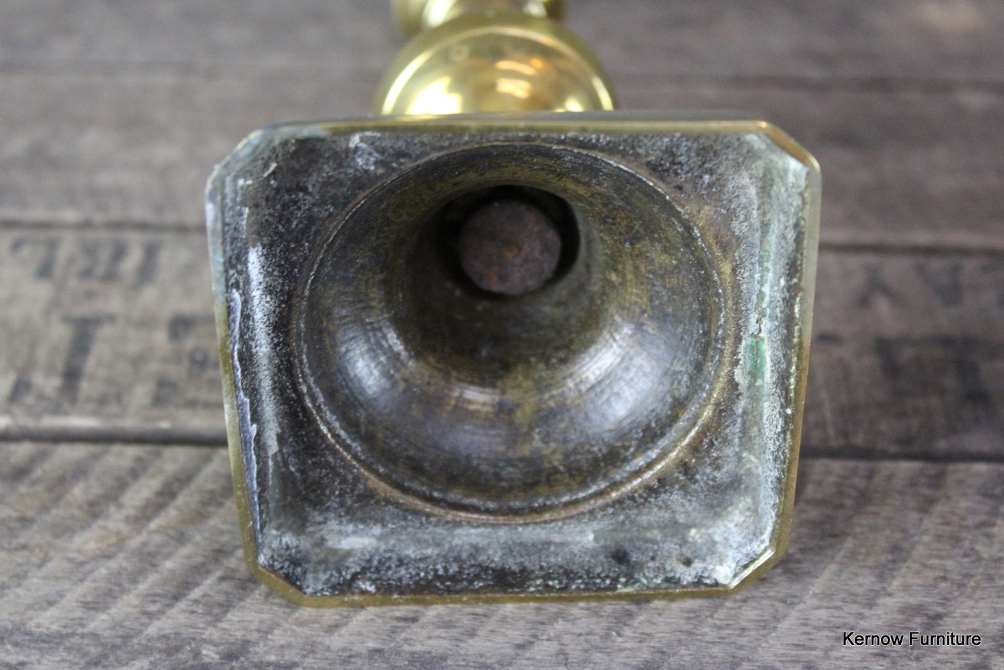 Single Brass Candlestick - Kernow Furniture