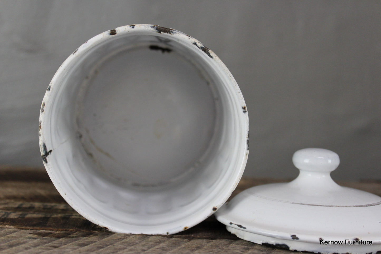 French Enamel Cafe Jar - Kernow Furniture