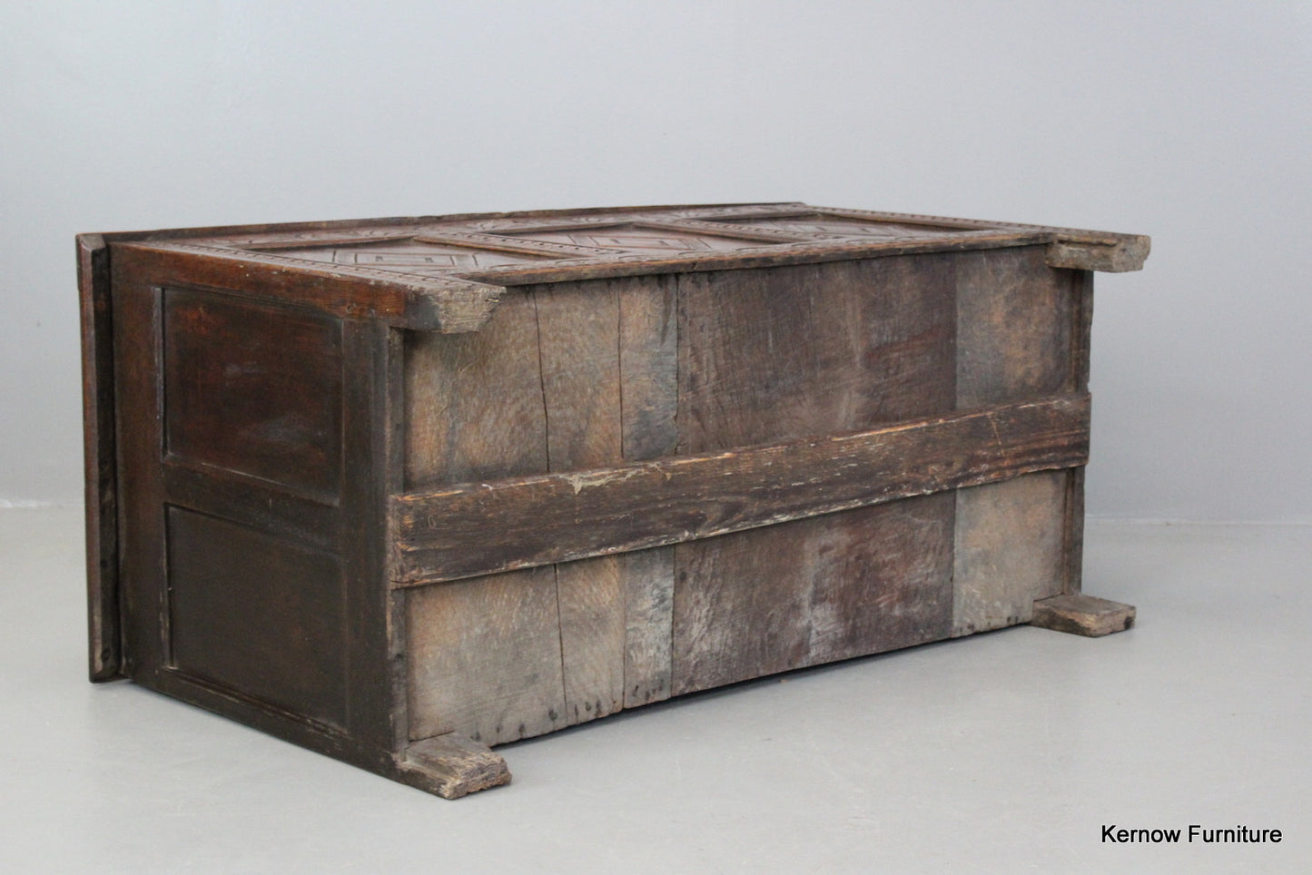 Antique Rustic Oak Coffer - Kernow Furniture