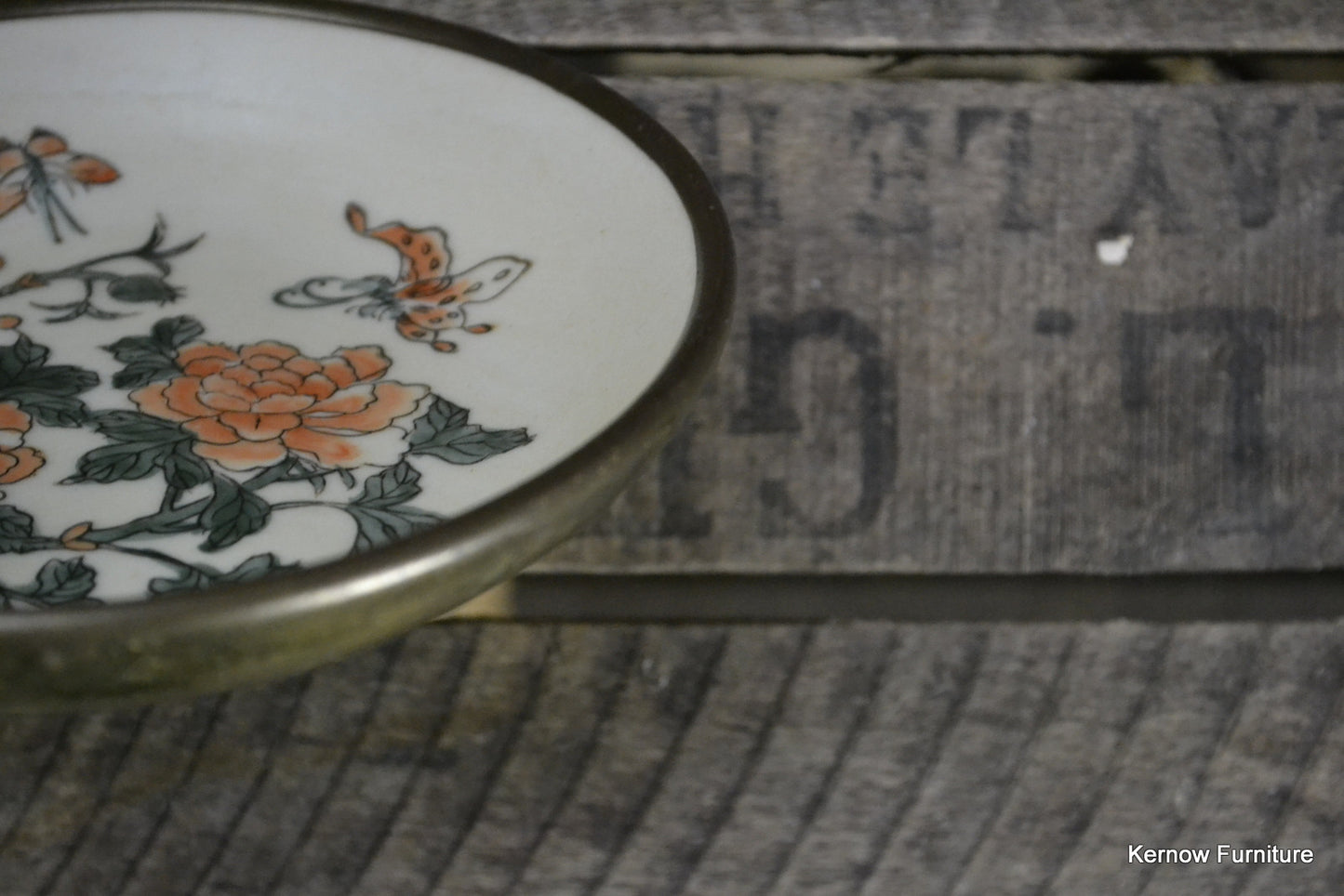 Japanese Porcelain & Brass Dish - Kernow Furniture