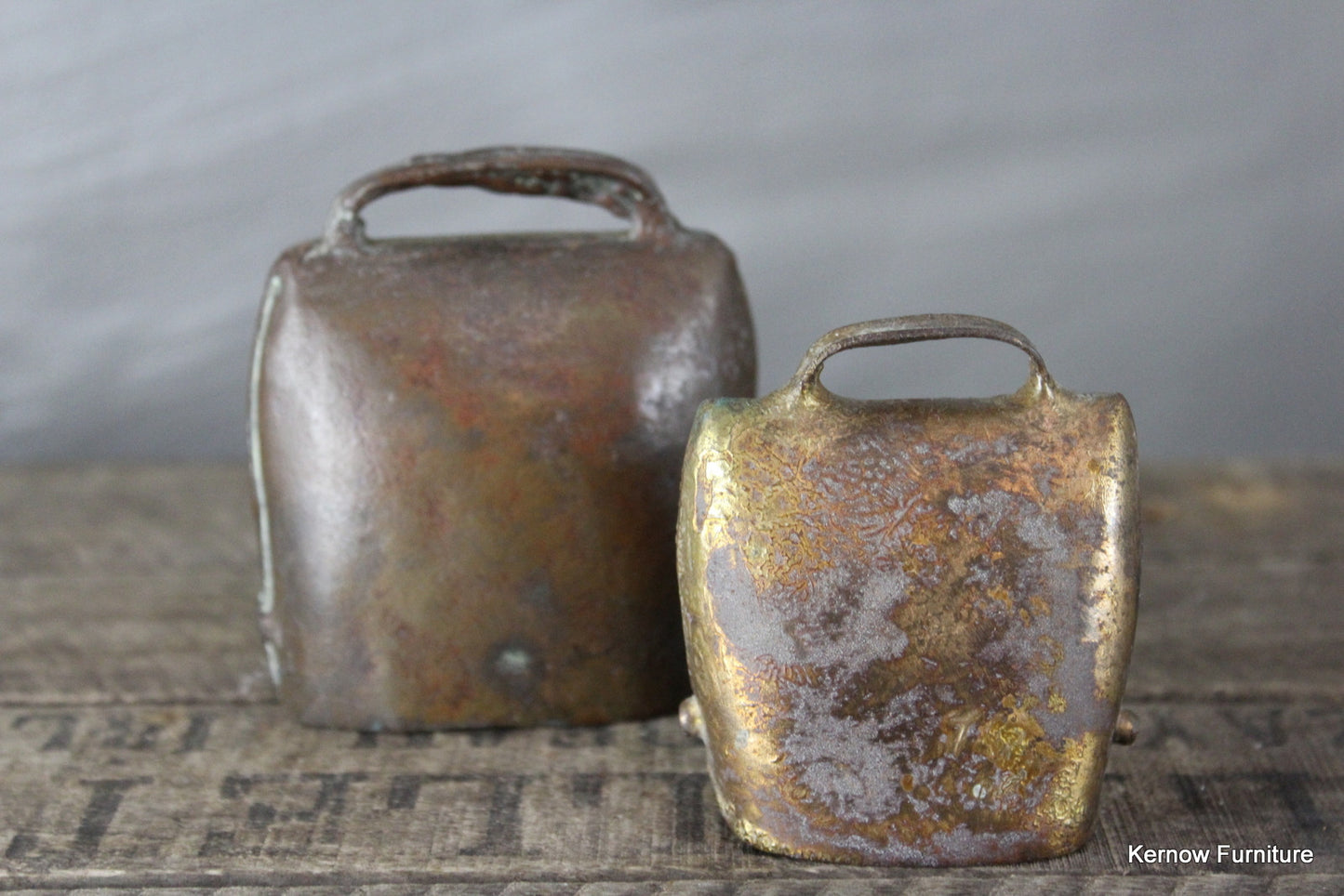 Pair Vintage Cow Bells - Kernow Furniture