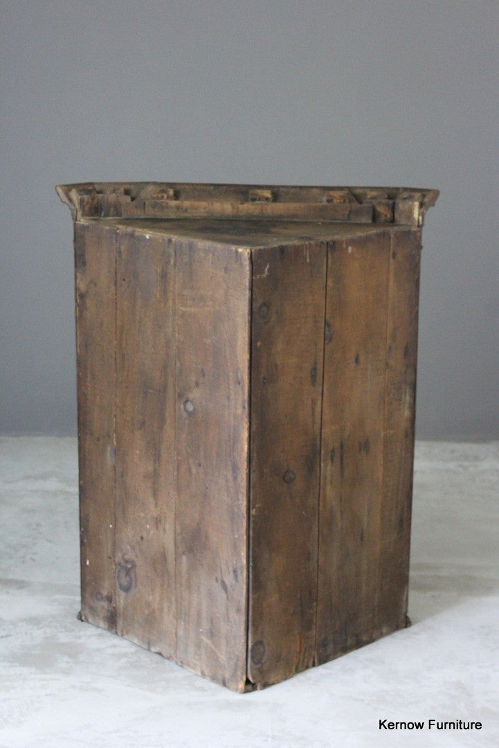 Georgian Oak & Mahogany Corner Cupboard - Kernow Furniture