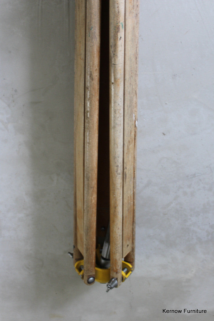 Vintage Wooden Surveyors Tripod - Kernow Furniture