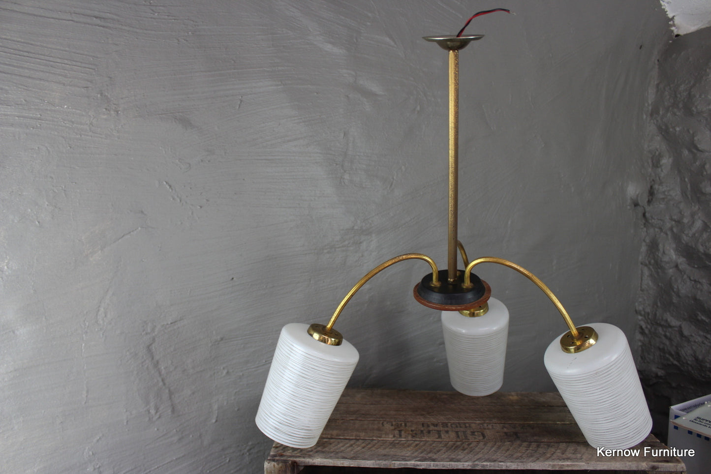 Retro Glass Ceiling Light - Kernow Furniture