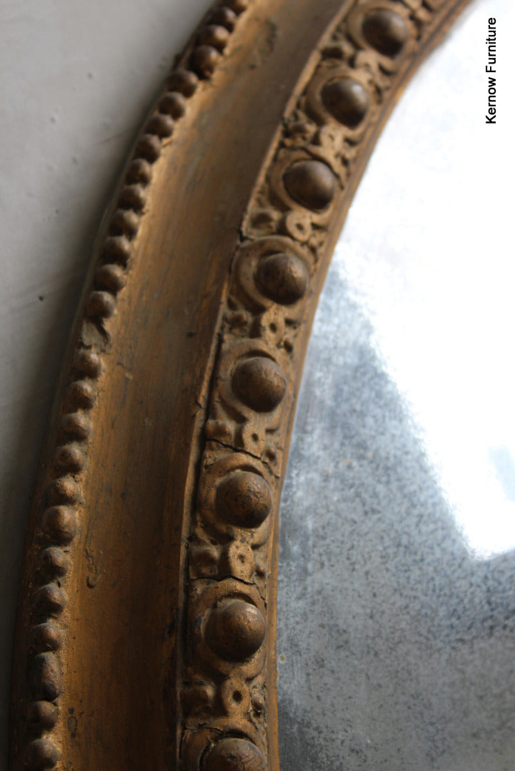 Antique Gilt Girandole Mirror - Kernow Furniture